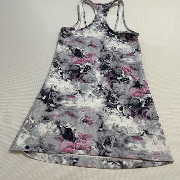 Lululemon Grey Purple Cool Racerback Tank Top Size Small Medium See Measurements - Picture 3 of 5